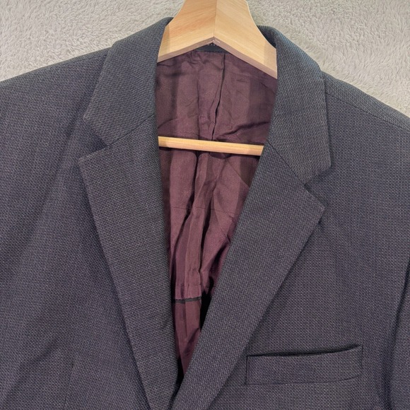 HUGO BOSS Tesse Biella Blazer Jacket‎ Men 38R Maroon Italian Wool Preppy Casual - Picture 1 of 14